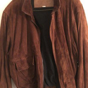 Men's Brown/Rust Suede Jacket Size 46 Runs large